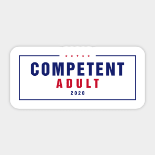 Competent Adult 2020 Sticker